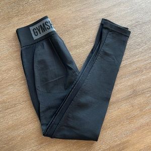 Gymshark Flex high waisted leggings, black, size S